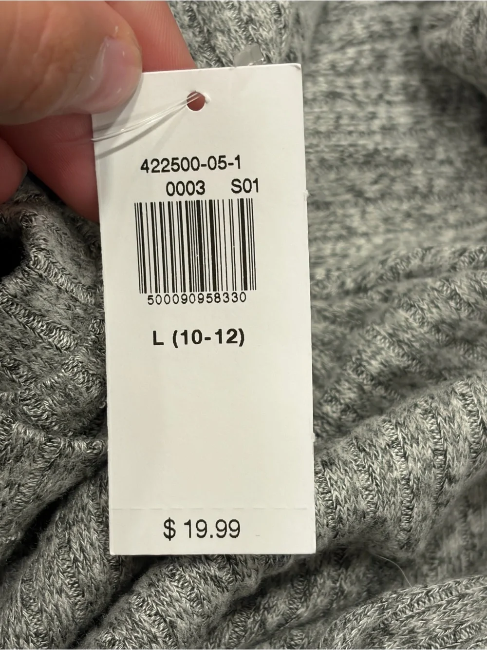 Old Navy Heather Gray Long Sleeve Knit Top